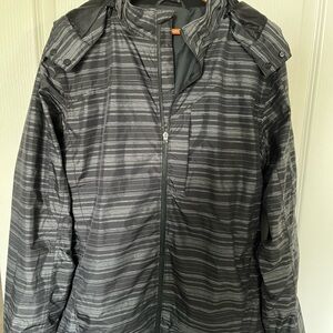 Striped Black and Gray Jacket